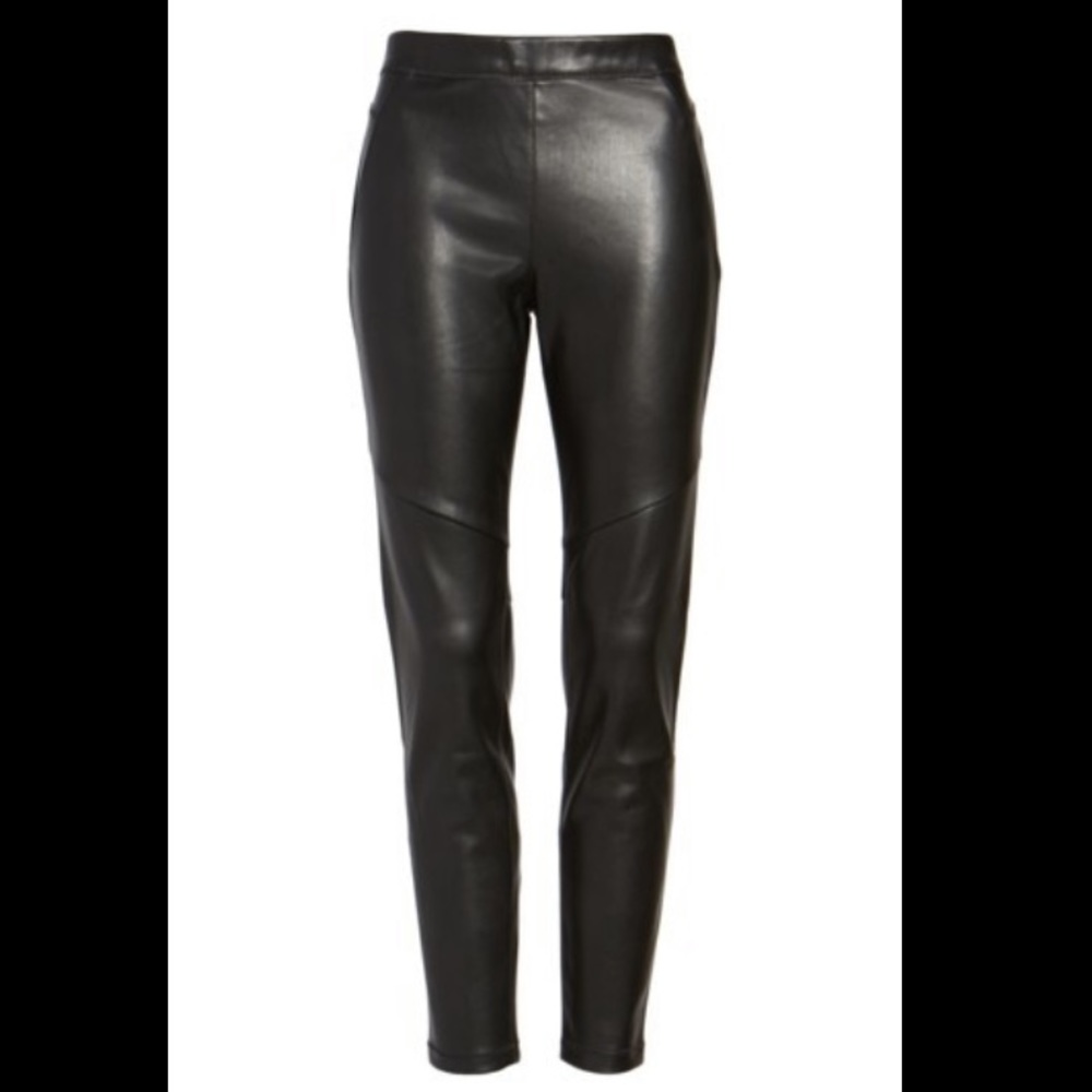 Free people faux vegan leather legging black 26